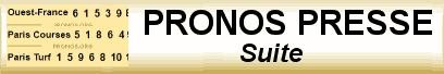 Pronostics presse quinte suite